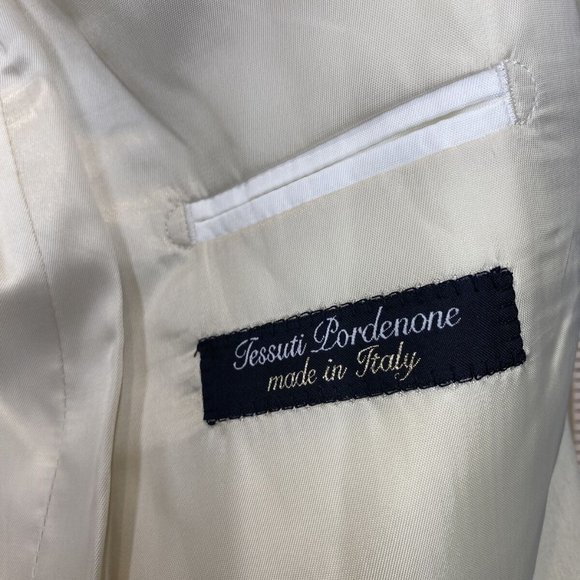 Saks Fifth Ave Mens Blazer Sport Coat Jacket Two Button Formal Suit Jacket 42R - Picture 3 of 10